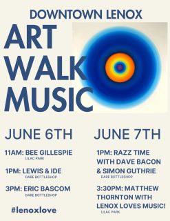 Music Schedule this Weekend for Art Walk + Lenox Pride + LLM!