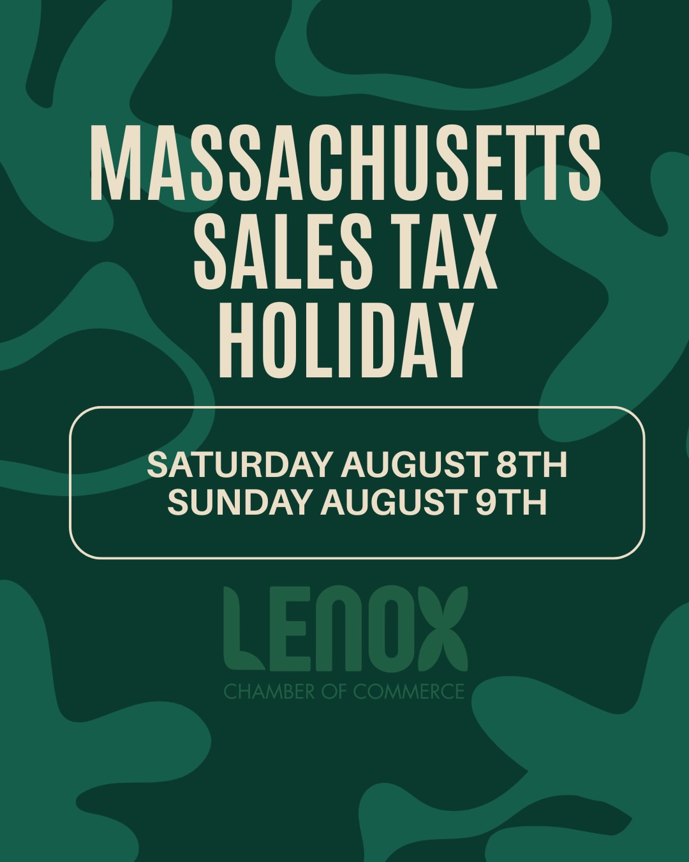 The Massachusetts Sales Tax Free Weekend is landing this weekend! Excellent opportunity to plan strategize and save!
#lenoxlove #opportunitystrikes