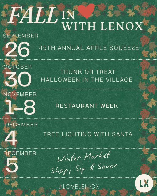 Fall into Lenox ❤️