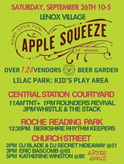 Apple Squeeze happening in the “Massachusetts Apple Month “ 🍏🍎
9 Day Countdown for the 45th
#tradition #lovelenox #vendorlove #lenoxvillage #historic